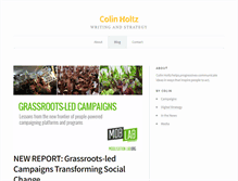 Tablet Screenshot of colindholtz.com